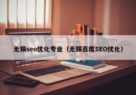 无锡seo优化专业（无锡百度SEO优化）