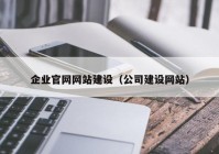 企业官网网站建设（公司建设网站）