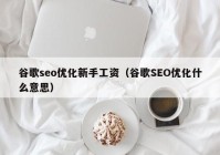 谷歌seo优化新手工资（谷歌SEO优化什么意思）