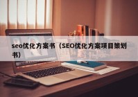 seo优化方案书（SEO优化方案项目策划书）