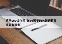 裤子seo优化词（seo裤子的关键词首页排名有哪些）