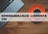 软件开发培训机构上市公司（上市的软件开发公司）